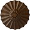 Ekena Millwork Shakuras Ceiling Medallion (Fits Canopies up to 1 3/8"), 9"OD x 1 3/8"P, Root Beer Crackle CM09SHRBC - alternate 1